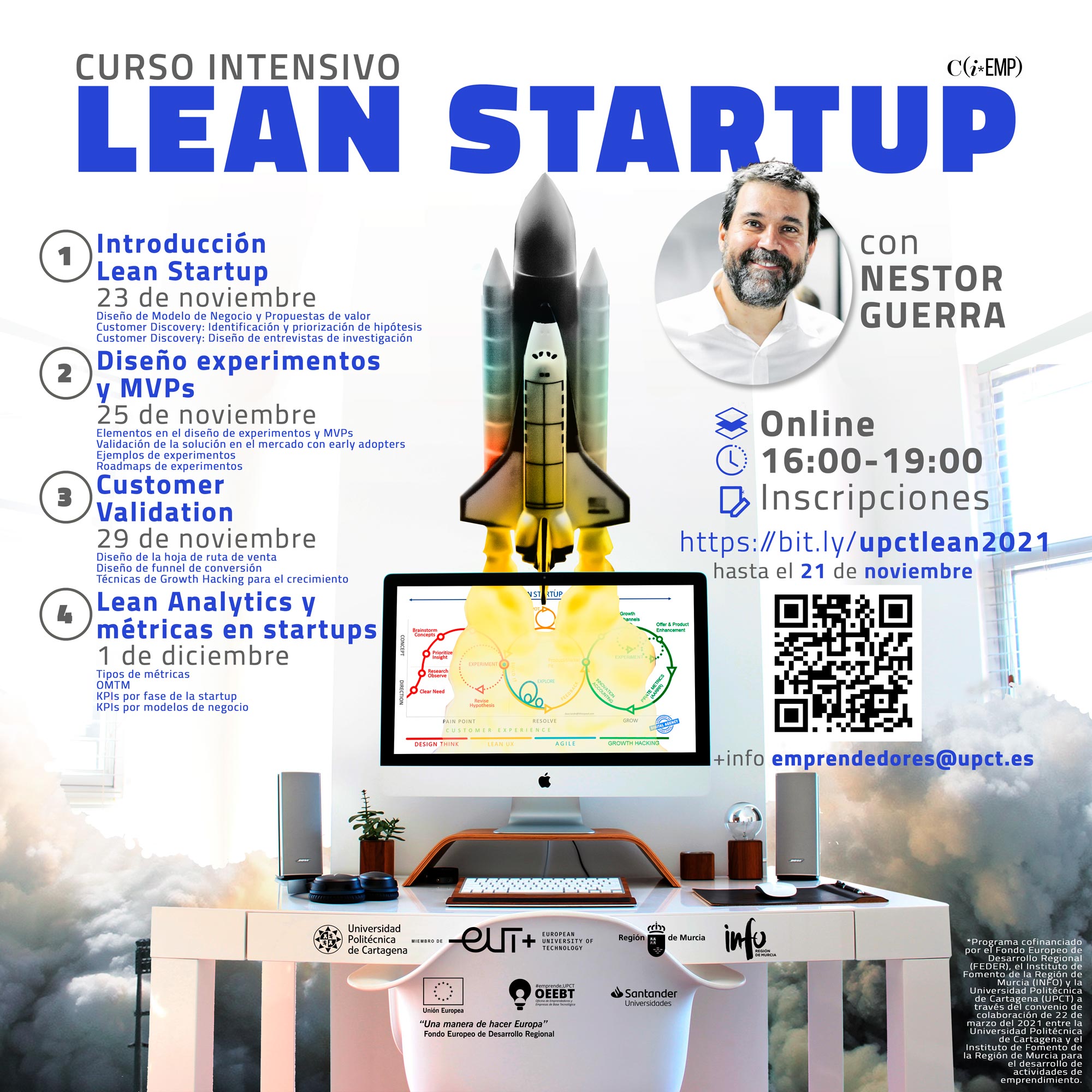 Inscríbete en el curso intensivo de Lean Startup